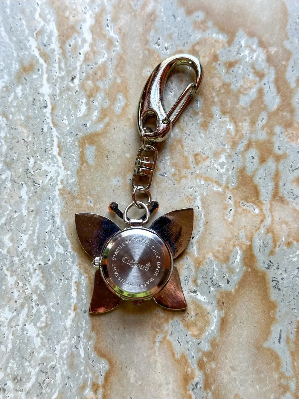 Vintage Y2K butterfly watch key chain or bag charm - Picture 4 of 6